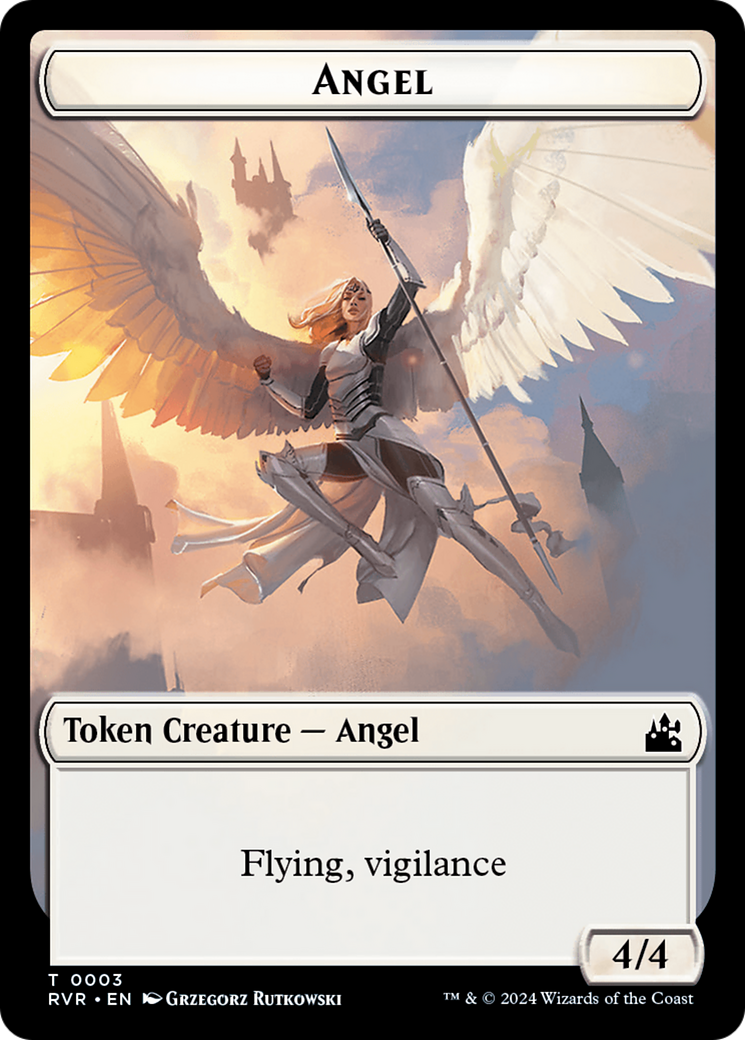 Angel Token (0003) [Ravnica Remastered Tokens] | Card Merchant Takapuna