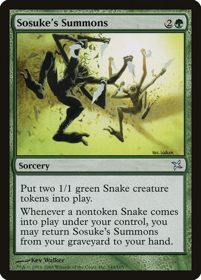 Sosuke's Summons [Betrayers of Kamigawa] | Card Merchant Takapuna