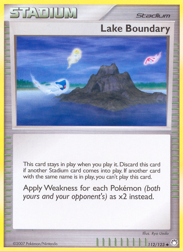 Lake Boundary (112/123) [Diamond & Pearl: Mysterious Treasures] | Card Merchant Takapuna