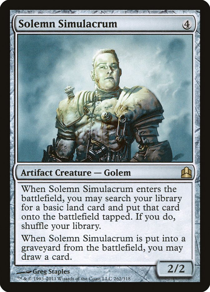 Solemn Simulacrum [Commander 2011] | Card Merchant Takapuna