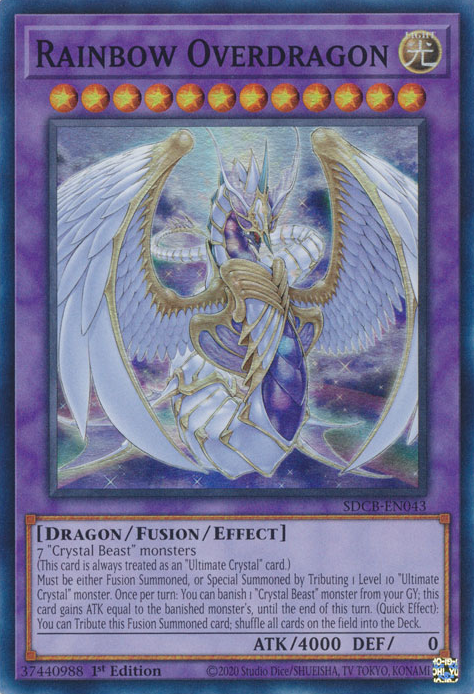 Rainbow Overdragon [SDCB-EN043] Super Rare | Card Merchant Takapuna