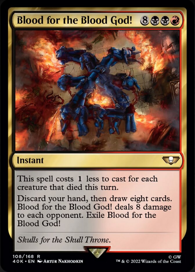 Blood for the Blood God! (Surge Foil) [Warhammer 40,000] | Card Merchant Takapuna