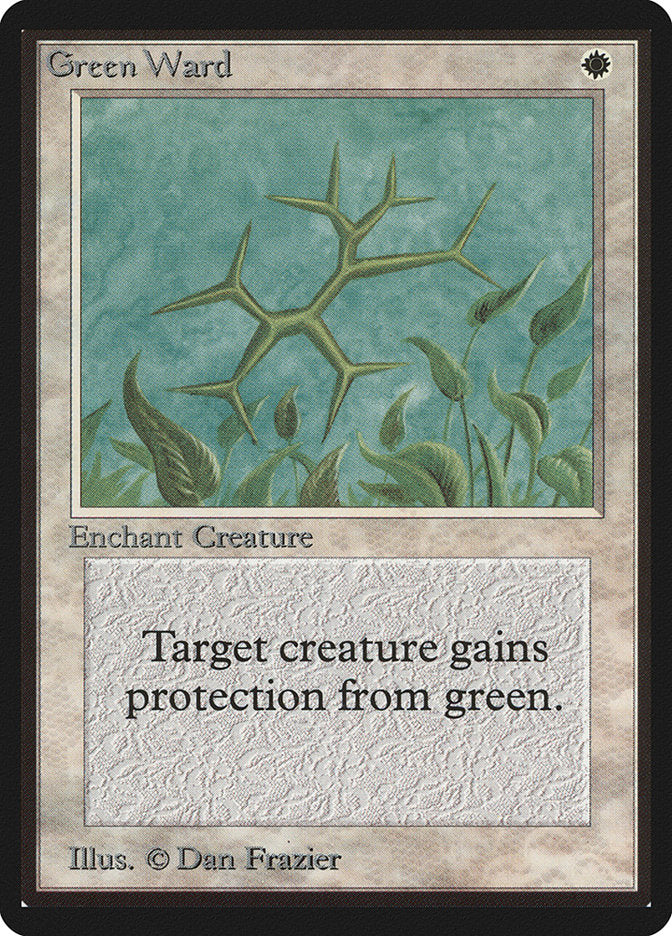 Green Ward [Beta Edition] | Card Merchant Takapuna