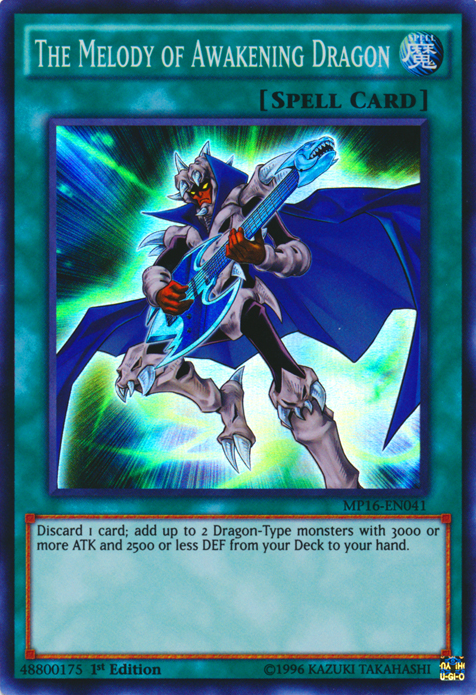 The Melody of Awakening Dragon [MP16-EN041] Super Rare | Card Merchant Takapuna