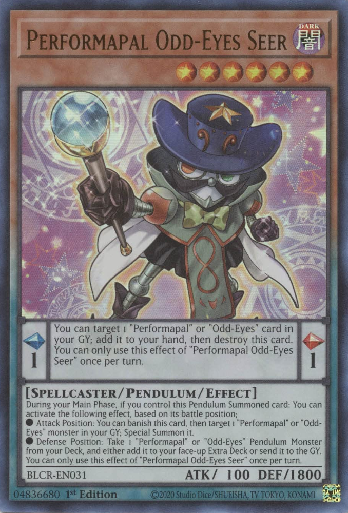 Performapal Odd-Eyes Seer [BLCR-EN031] Ultra Rare | Card Merchant Takapuna