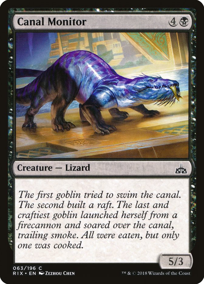 Canal Monitor [Rivals of Ixalan] | Card Merchant Takapuna