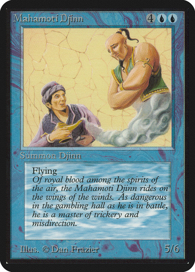 Mahamoti Djinn [Alpha Edition] | Card Merchant Takapuna