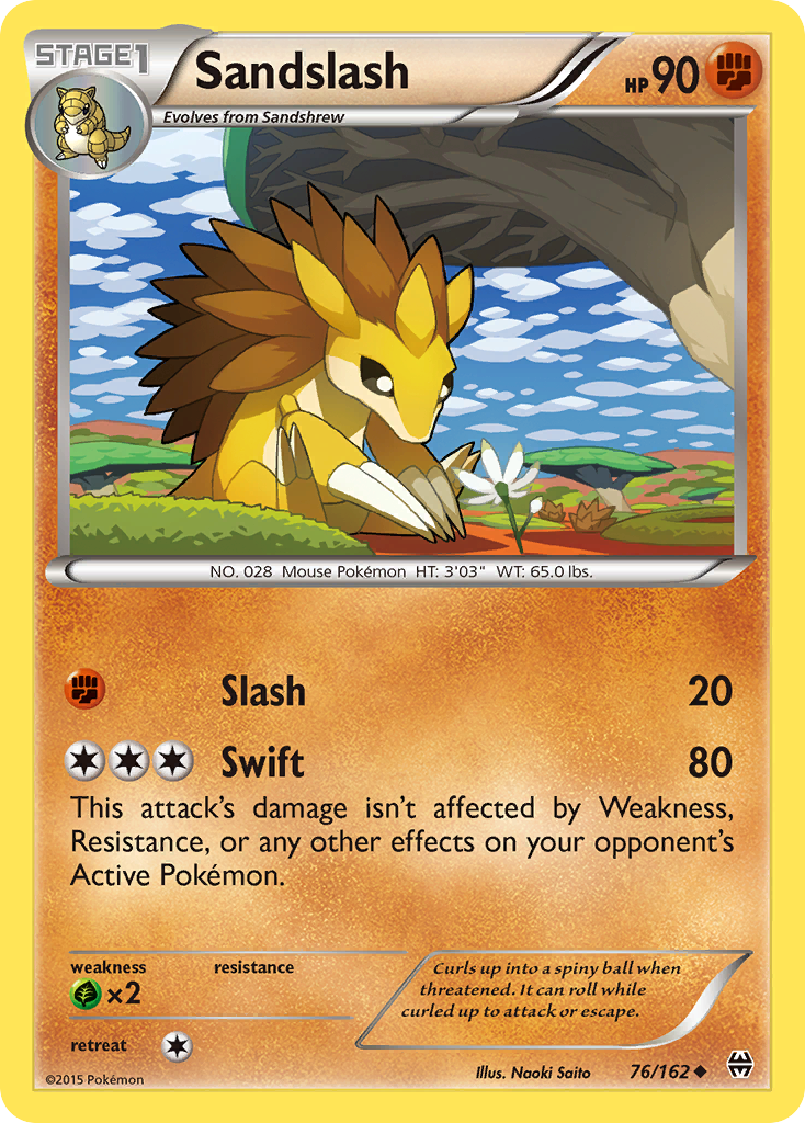 Sandslash (76/162) [XY: BREAKthrough] | Card Merchant Takapuna