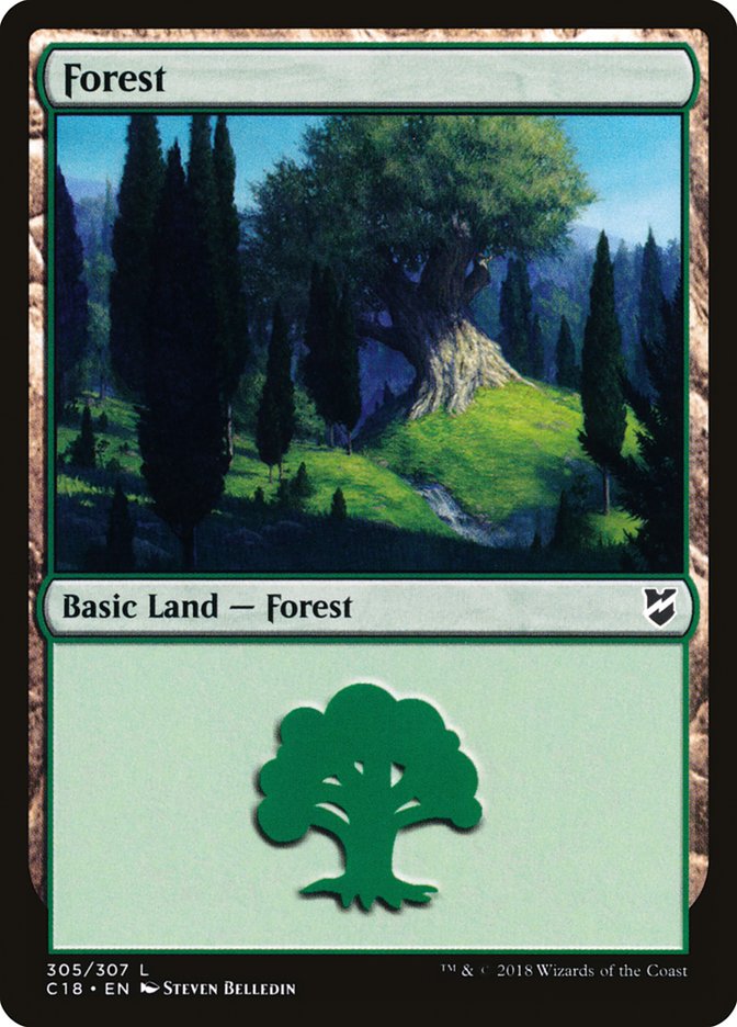 Forest (305) [Commander 2018] | Card Merchant Takapuna