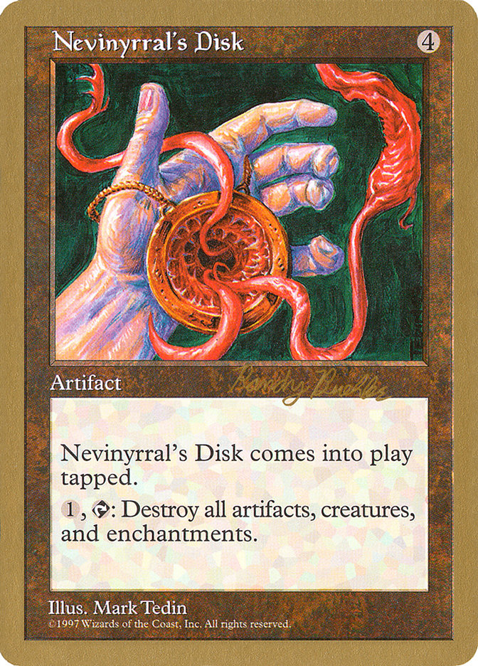 Nevinyrral's Disk (Randy Buehler) [World Championship Decks 1998] | Card Merchant Takapuna