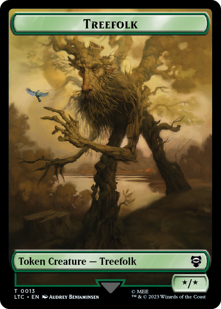 Treefolk // Food Token [The Lord of the Rings: Tales of Middle-Earth Commander Tokens] | Card Merchant Takapuna