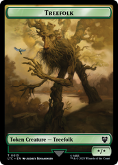 Beast // Treefolk Double Sided Token [The Lord of the Rings: Tales of Middle-Earth Commander Tokens] | Card Merchant Takapuna