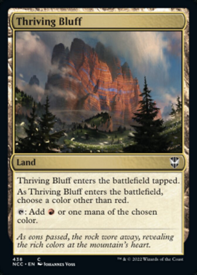 Thriving Bluff [Streets of New Capenna Commander] | Card Merchant Takapuna