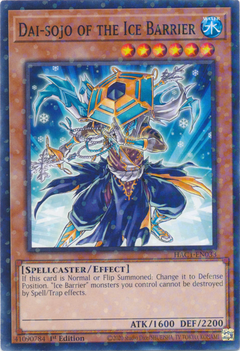 Dai-sojo of the Ice Barrier (Duel Terminal) [HAC1-EN033] Common | Card Merchant Takapuna