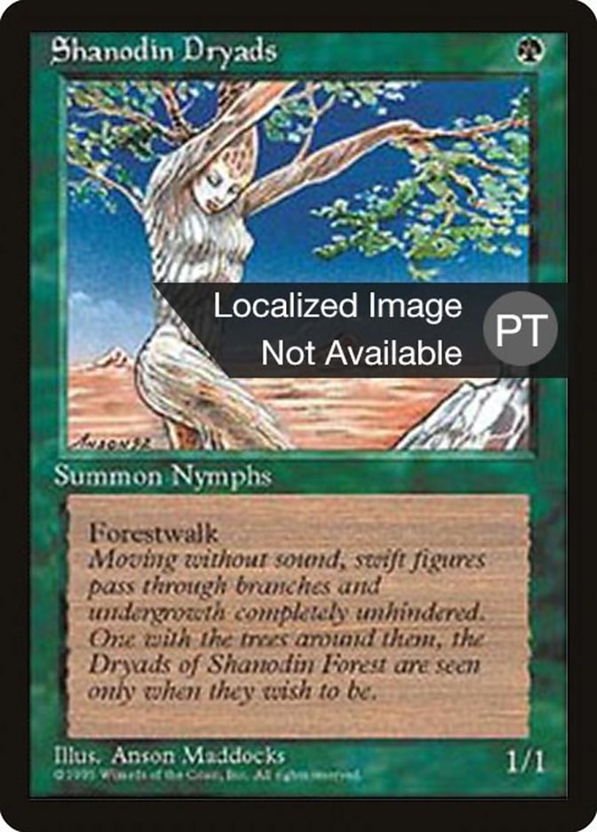 Shanodin Dryads [Fourth Edition (Foreign Black Border)] | Card Merchant Takapuna