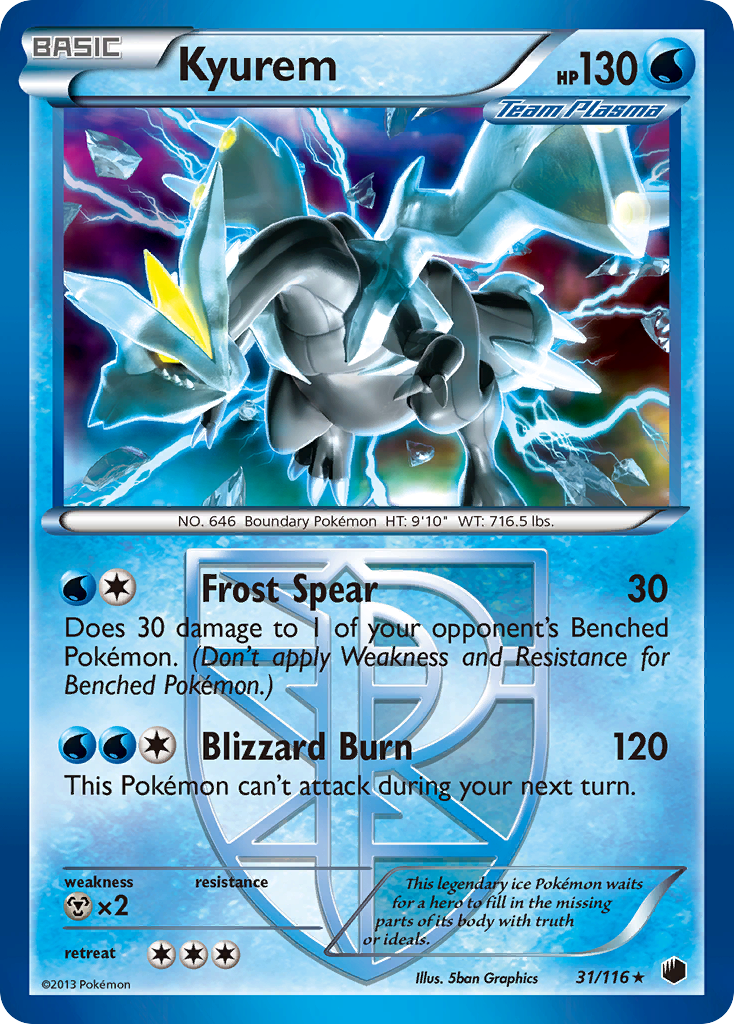 Kyurem (31/116) [Black & White: Plasma Freeze] | Card Merchant Takapuna