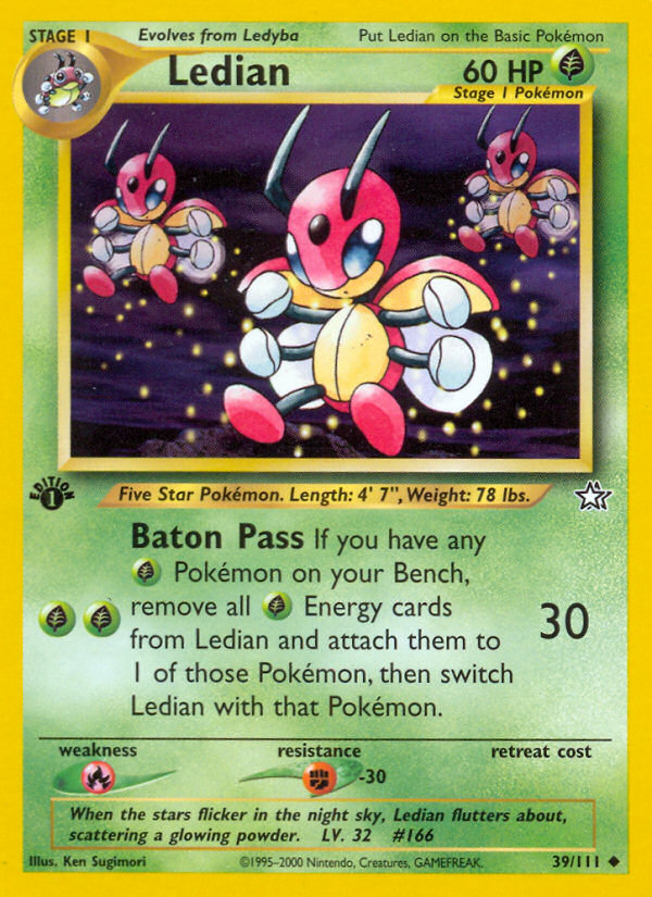 Ledian (39/111) [Neo Genesis 1st Edition] | Card Merchant Takapuna