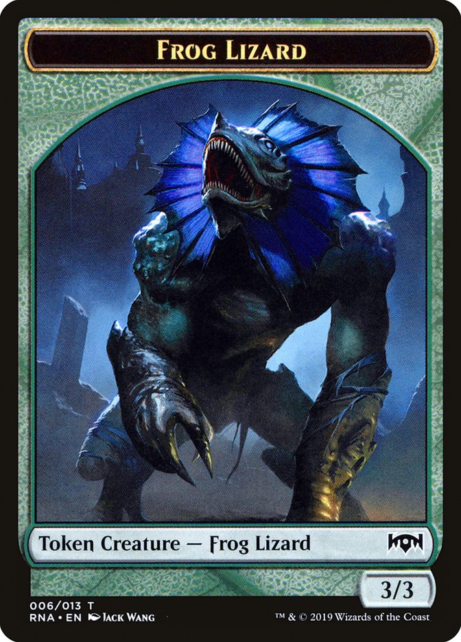 Ooze // Frog Lizard Double-Sided Token [Ravnica Allegiance Guild Kit Tokens] | Card Merchant Takapuna