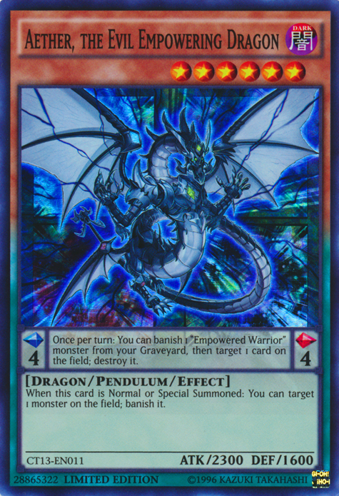 Aether, the Evil Empowering Dragon [CT13-EN011] Super Rare | Card Merchant Takapuna