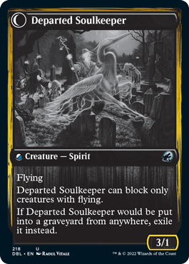 Devoted Grafkeeper // Departed Soulkeeper [Innistrad: Double Feature] | Card Merchant Takapuna