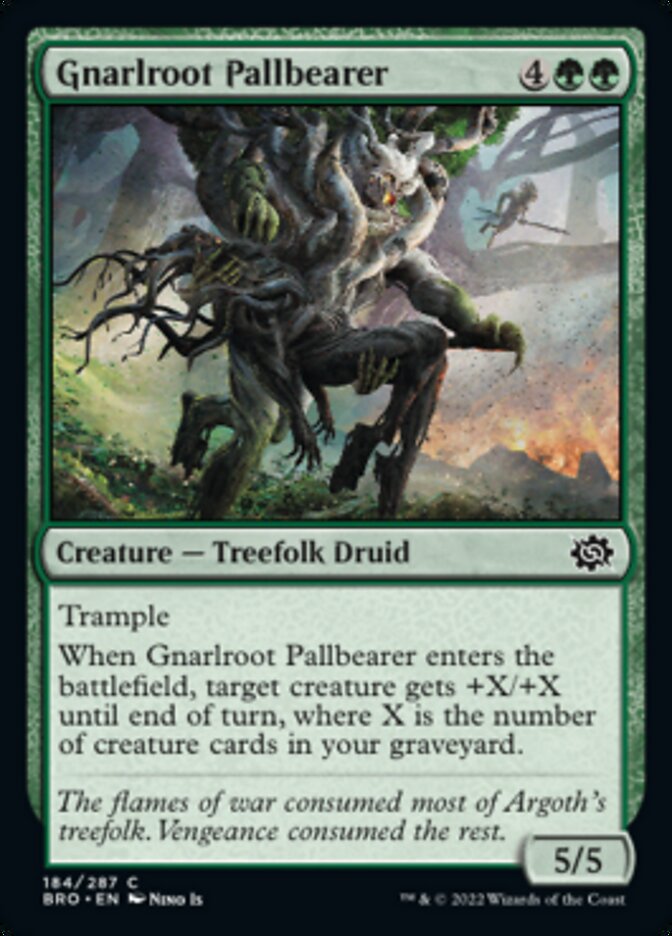 Gnarlroot Pallbearer [The Brothers' War] | Card Merchant Takapuna