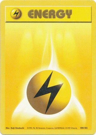 Lightning Energy (100/102) [Base Set Unlimited] | Card Merchant Takapuna