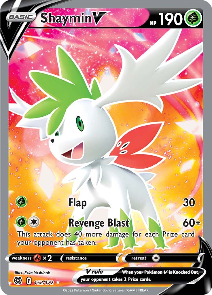 Shaymin V (152/172) [Sword & Shield: Brilliant Stars] | Card Merchant Takapuna