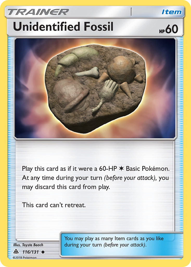 Unidentified Fossil (116/131) [Sun & Moon: Forbidden Light] | Card Merchant Takapuna