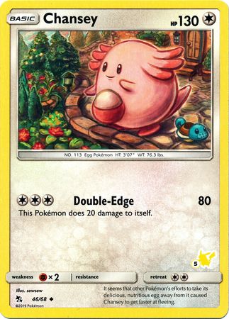 Chansey (46/68) (Pikachu Stamp #5) [Battle Academy 2020] | Card Merchant Takapuna