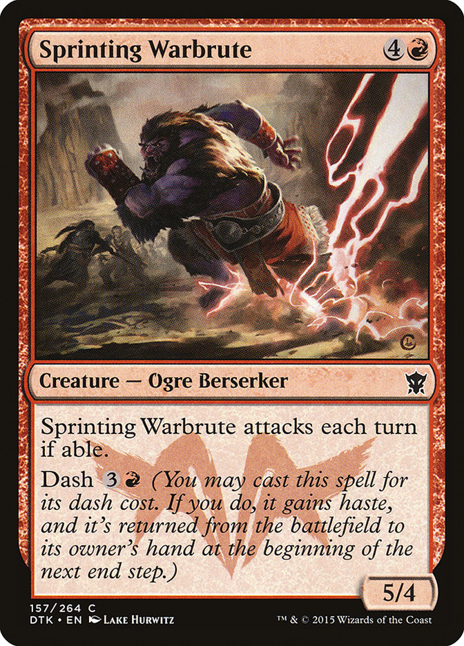 Sprinting Warbrute [Dragons of Tarkir] | Card Merchant Takapuna