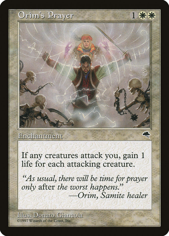 Orim's Prayer [Tempest] | Card Merchant Takapuna