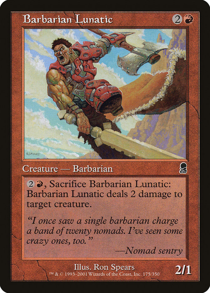 Barbarian Lunatic [Odyssey] | Card Merchant Takapuna