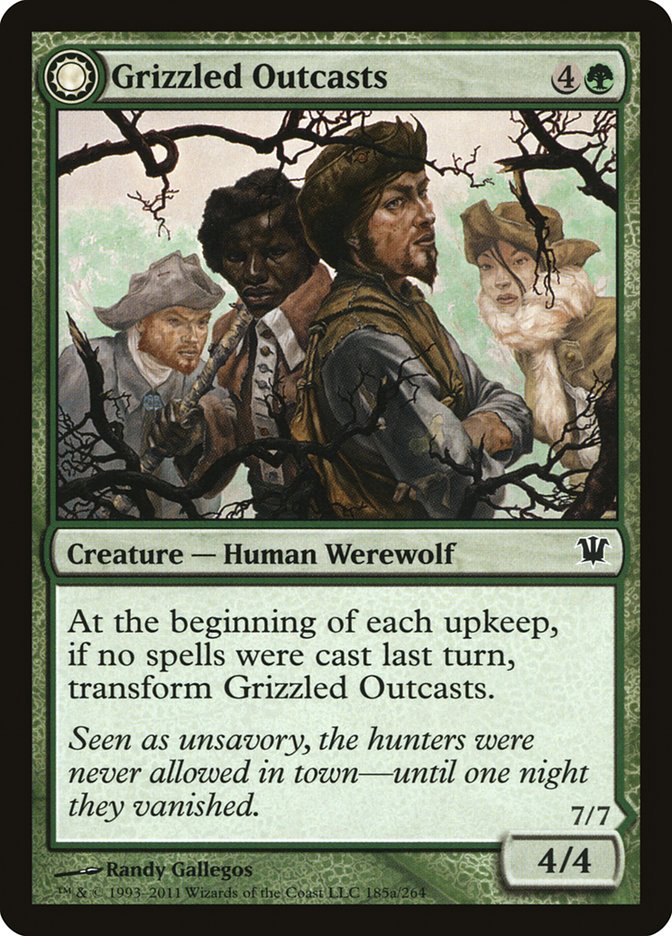 Grizzled Outcasts // Krallenhorde Wantons [Innistrad] | Card Merchant Takapuna