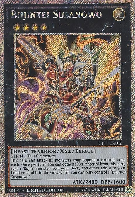 Bujintei Susanowo [CT11-EN002] Secret Rare | Card Merchant Takapuna