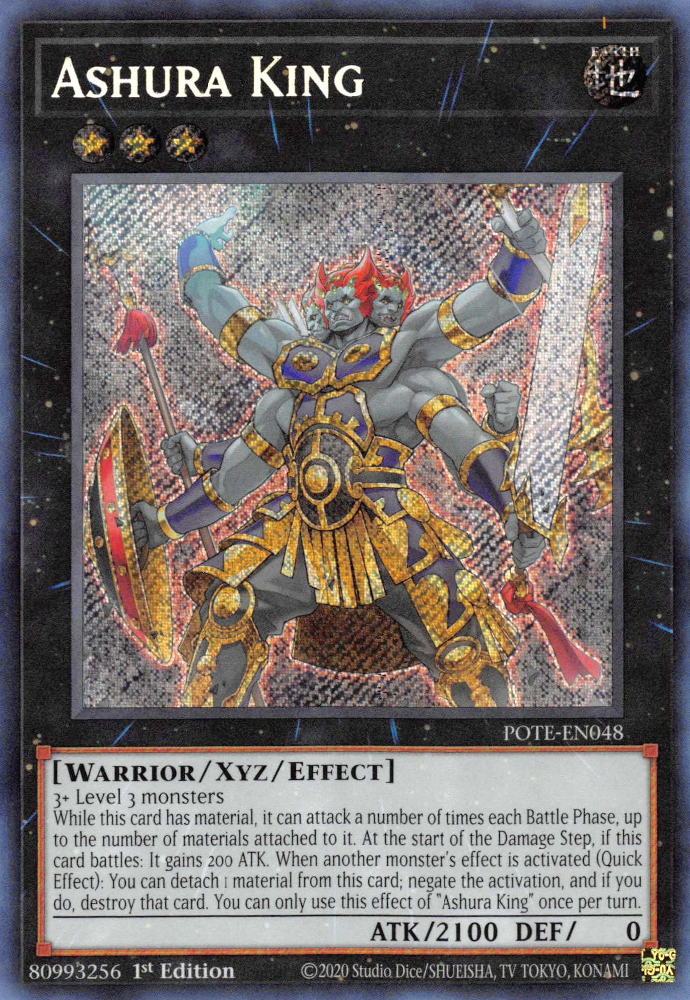 Ashura King [POTE-EN048] Secret Rare | Card Merchant Takapuna