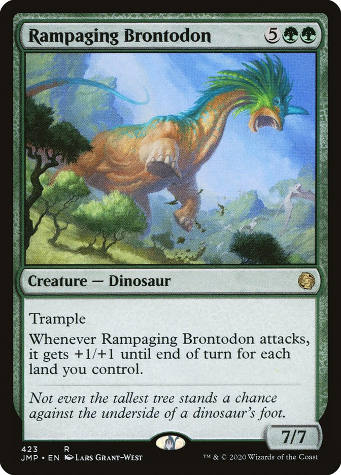 Rampaging Brontodon [Jumpstart] | Card Merchant Takapuna