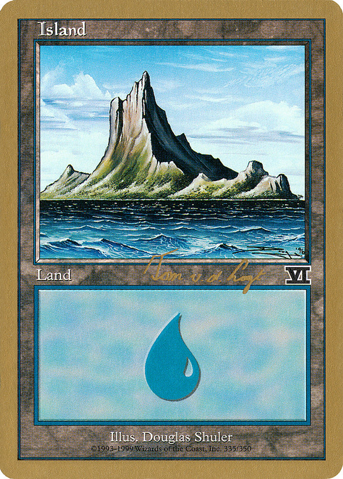 Island (tvdl335) (Tom van de Logt) [World Championship Decks 2000] | Card Merchant Takapuna