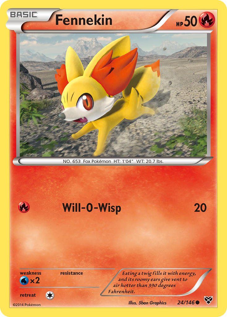 Fennekin (24/146) [XY: Base Set] | Card Merchant Takapuna