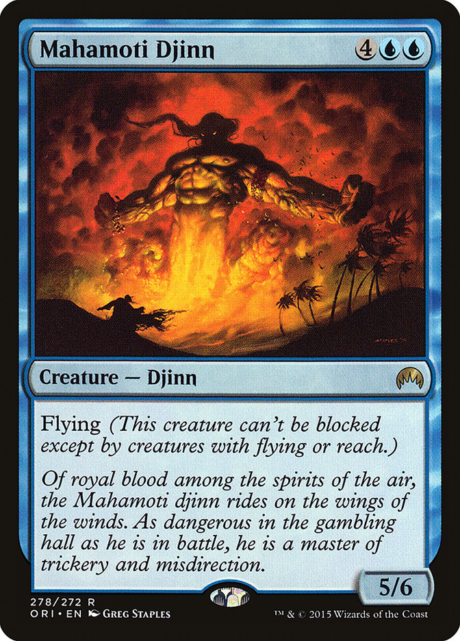 Mahamoti Djinn [Magic Origins] | Card Merchant Takapuna