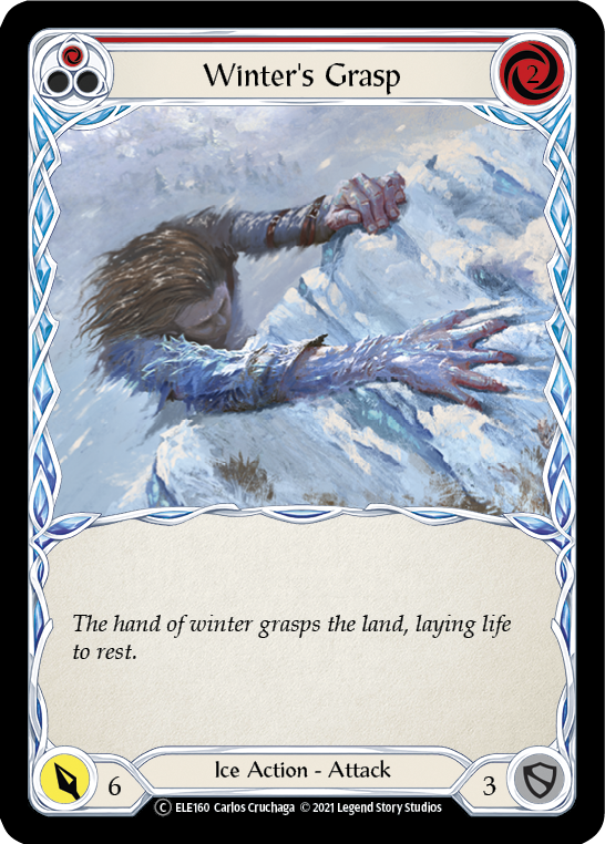 Winter's Grasp (Red) [U-ELE160] (Tales of Aria Unlimited)  Unlimited Normal | Card Merchant Takapuna