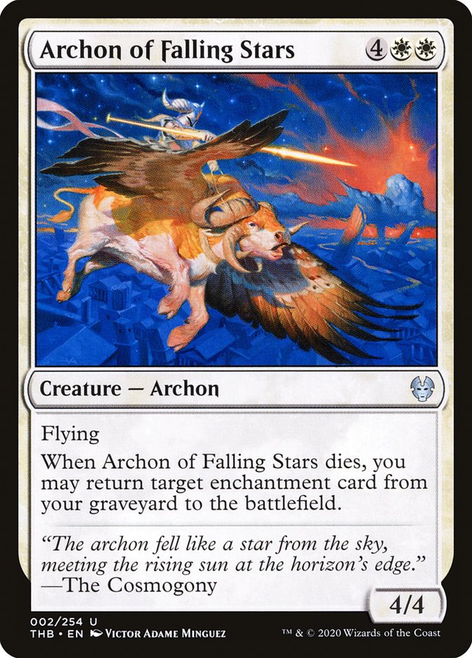 Archon of Falling Stars [Theros Beyond Death] | Card Merchant Takapuna