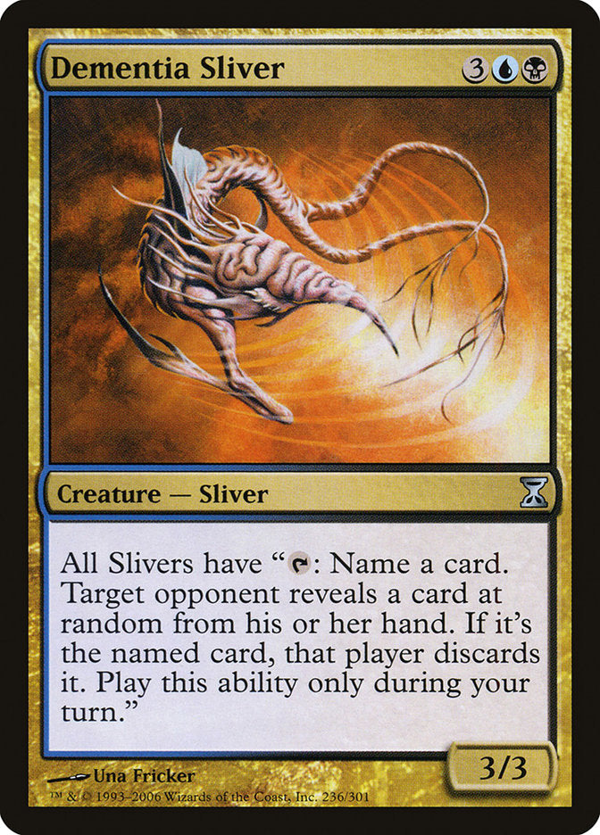 Dementia Sliver [Time Spiral] | Card Merchant Takapuna