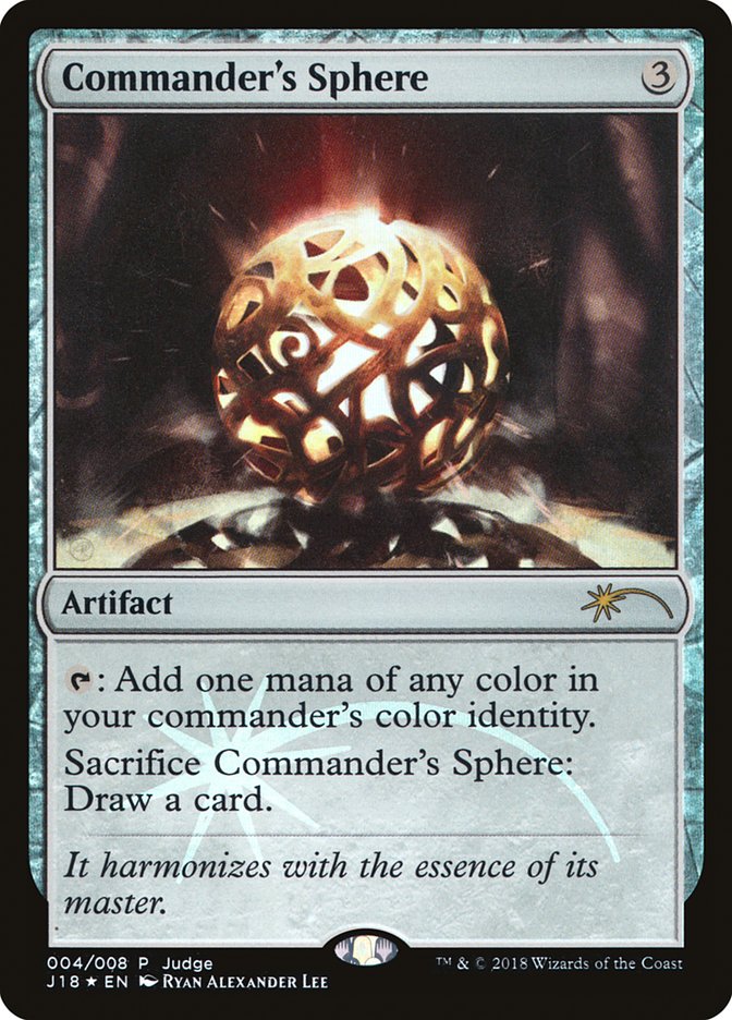 Commander's Sphere [Judge Gift Cards 2018] | Card Merchant Takapuna