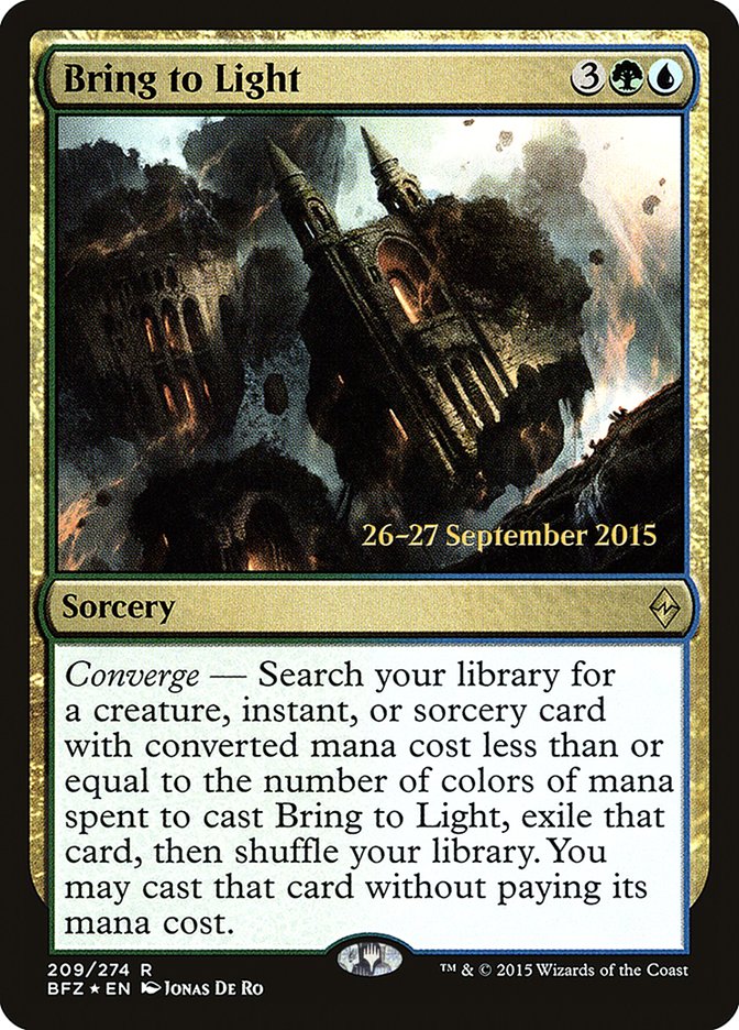 Bring to Light [Battle for Zendikar Prerelease Promos] | Card Merchant Takapuna