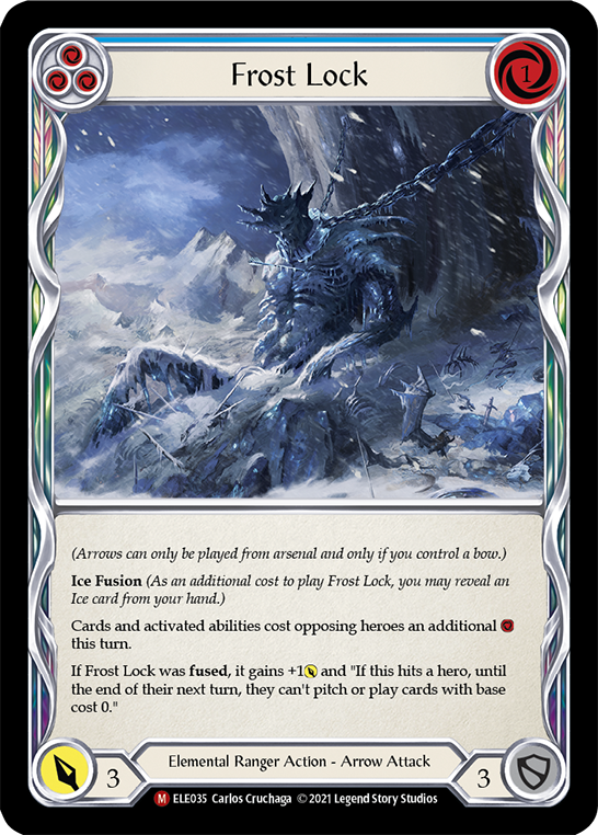 Frost Lock [ELE035] (Tales of Aria)  1st Edition Rainbow Foil | Card Merchant Takapuna