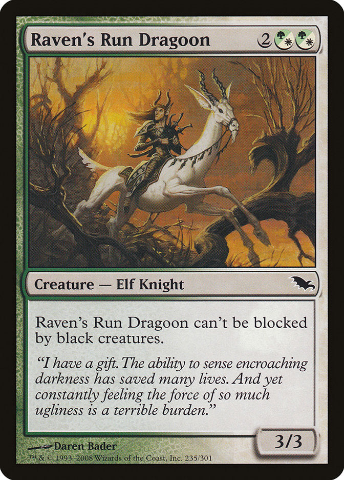 Raven's Run Dragoon [Shadowmoor] | Card Merchant Takapuna