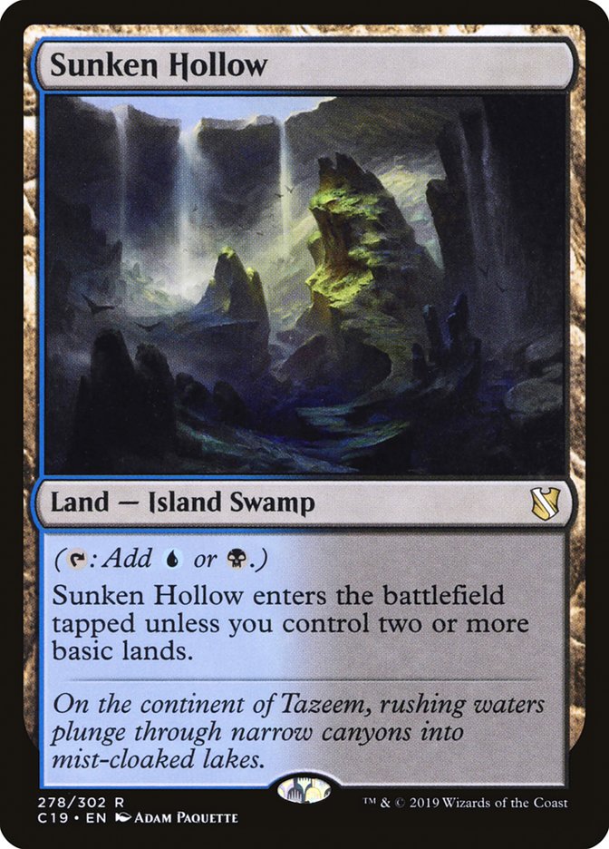 Sunken Hollow [Commander 2019] | Card Merchant Takapuna