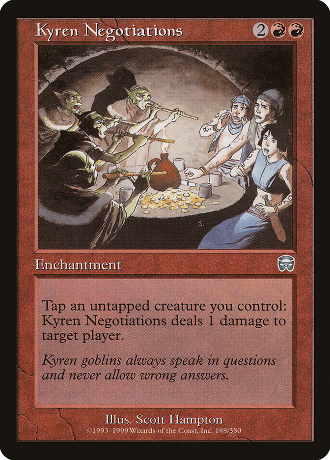 Kyren Negotiations [Mercadian Masques] | Card Merchant Takapuna