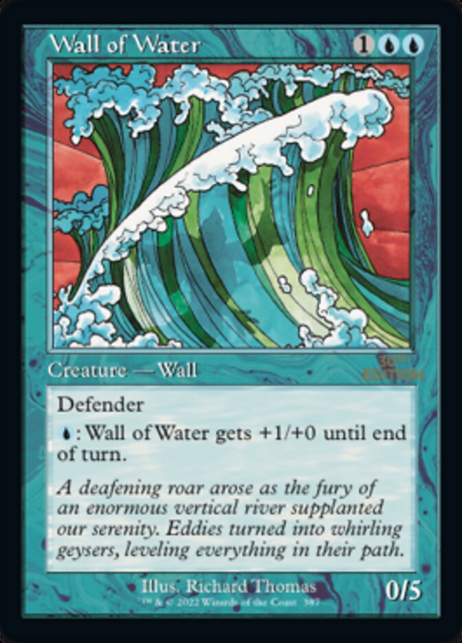 Wall of Water (Retro) [30th Anniversary Edition] | Card Merchant Takapuna