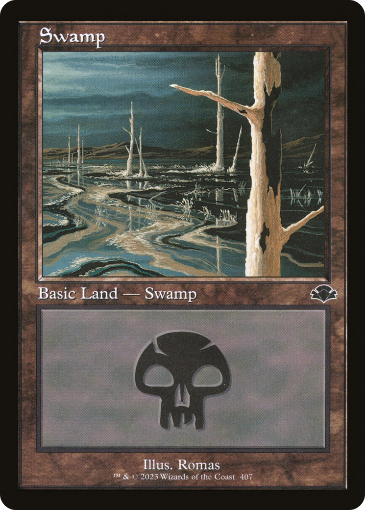 Swamp (407) (Retro) [Dominaria Remastered] | Card Merchant Takapuna